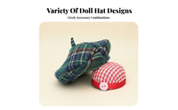 Doll Accessory Versatile Decoration Hat and Scarf Set Tiny Cap Hat