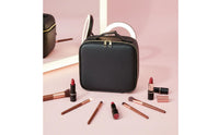 Portable Makeup Box with Light Water-Resistant Makeup Train Case with LED Mirror