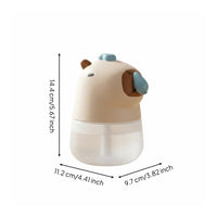 Capybara Soap Dispenser Transparent Reservoir Touchless Foam Soap Dispenser Child Friendly Washroom Accessory