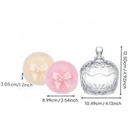 3 Pieces Body Powder Puff and Container Set Reusable Box with Puff