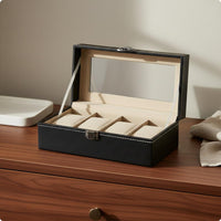 Watch Storage Box Clear Window Watch Display Box Stitching