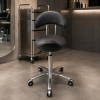Ergonomic Saddle Chair Rotating Saddle Chair Metal Base