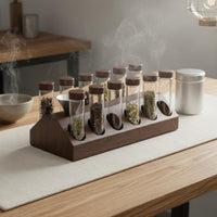 10 Pieces Storage Test Tube Freshness Lock Sealed Display Bottle Space-Saving