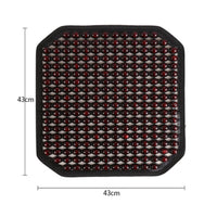 Wood Bead Seat Pad Summer Use Breathable Car Seat Pad Easy to Install
