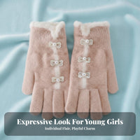 Soft Material Screen-Responsive Screen Gloves Stretchy Fit Screen-Responsive Screen Thermal Gloves Lightweight for Students, Adults