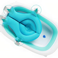 Baby Bath Support Mat Raised Backrest Infant Bath Support Mat Comfortable