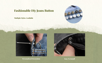 Adjustable jeans button tightens fit