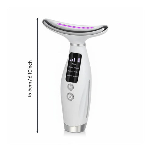 7 Color Light Treatment Massager High Frequency Vibration LED Neck Firming