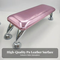 Sturdy Metal Legs Nail Art Hand Rest Easy to Clean Manicure Armrest Pillow Ergonomic Design for Manicurists, Beauticians, Home Use
