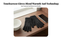 Two-Finger Exposed Gloves 2-in-1 Versatility Warm Tap Screen Gloves Knitted Hand Coverings Winter Accessory for Commuters
