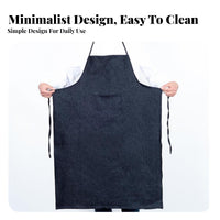 Sturdy Long Sleeve Reversible Wear Smock Oil-Proof for All Genders Denim Work Gown Stain-Resistant for Welders, Mechanics, Workshop, Factory
