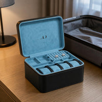 Zippered Watch Case Zip-Around Jewelry Box Portable