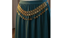 Vintage Coin Waist Chain Sturdy Alloy Metal Coin Hip Belt Lightweight