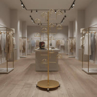 Floor Standing Hat Stand Rust-Resistant Multi-Tier Hat Display Stand Hairpiece Display Stand Strong Load-Bearing for Boutique