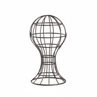 Metal Mannequin Head Stand Minimalist Design Hat Display Holder Stable Base