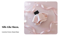 Silk-Like Ribbon Grip Fastener Elegant Design Ribbon Hair Grip Ponytail Holder Fastener Versatile Strong Grip for Women