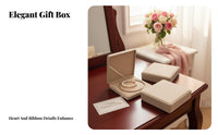 Elegant Design Pearl Necklace Box Soft Interior Velvet Jewelry Set Box Secure Closure for Mom, Women, Mother's Day, Anniversaries, Birthdays