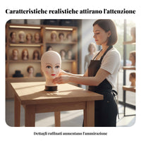 Hairpiece Display Head Lightweight Female Mannequin Head Sturdy for Salon