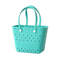 Beach Tote Easy to Clean Tote Bag with Holes Washable for Travel, Families