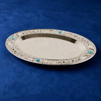 Sapphire Tray Multipurpose Oval Fruit Tray Easy to Clean for Living Room