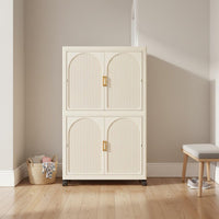 Multi-Tier Plastic Closet Large Capacity Stackable Storage Drawers for Playroom