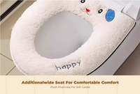 Plush Toilet Lid Cover, Thickened, Home, Random Color