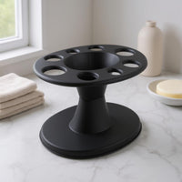 Salon Hair Tool Rack Stable Support Round Tray Tool Holder Space-Saving