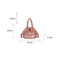 Capybara Soft Toy Bag Detachable Strap Soft Toy Capybara Bag Structured