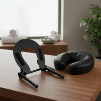 Ergonomic Design U-Shaped Headrest Pillow and Bracket Long-Lasting Construction Adjustable Massage Face Cradle Easy to Install for Salon