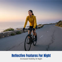 Women's Cycling Windbreaker Jacket, Autumn Season, Breathable, Water-Resistant, Road Bike Outerwear, Lightweight, Multi-Color