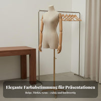 Clothing Display Model Korean Design Female Mannequin Torso Stand