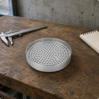 Screw Sorting Tray Zinc Alloy Perforated Screw Tray Silver Finish