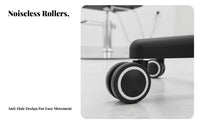 Adjustable Height Hairstylist Trolley 360° Rotating Wheels Hairstylist Tool Trolley Sturdy Construction Salon Equipment Stable Five-Point Base for Hairstylists, Hair Stylists, Cosmetologists, Barbershop, Home Studio, Medical Office