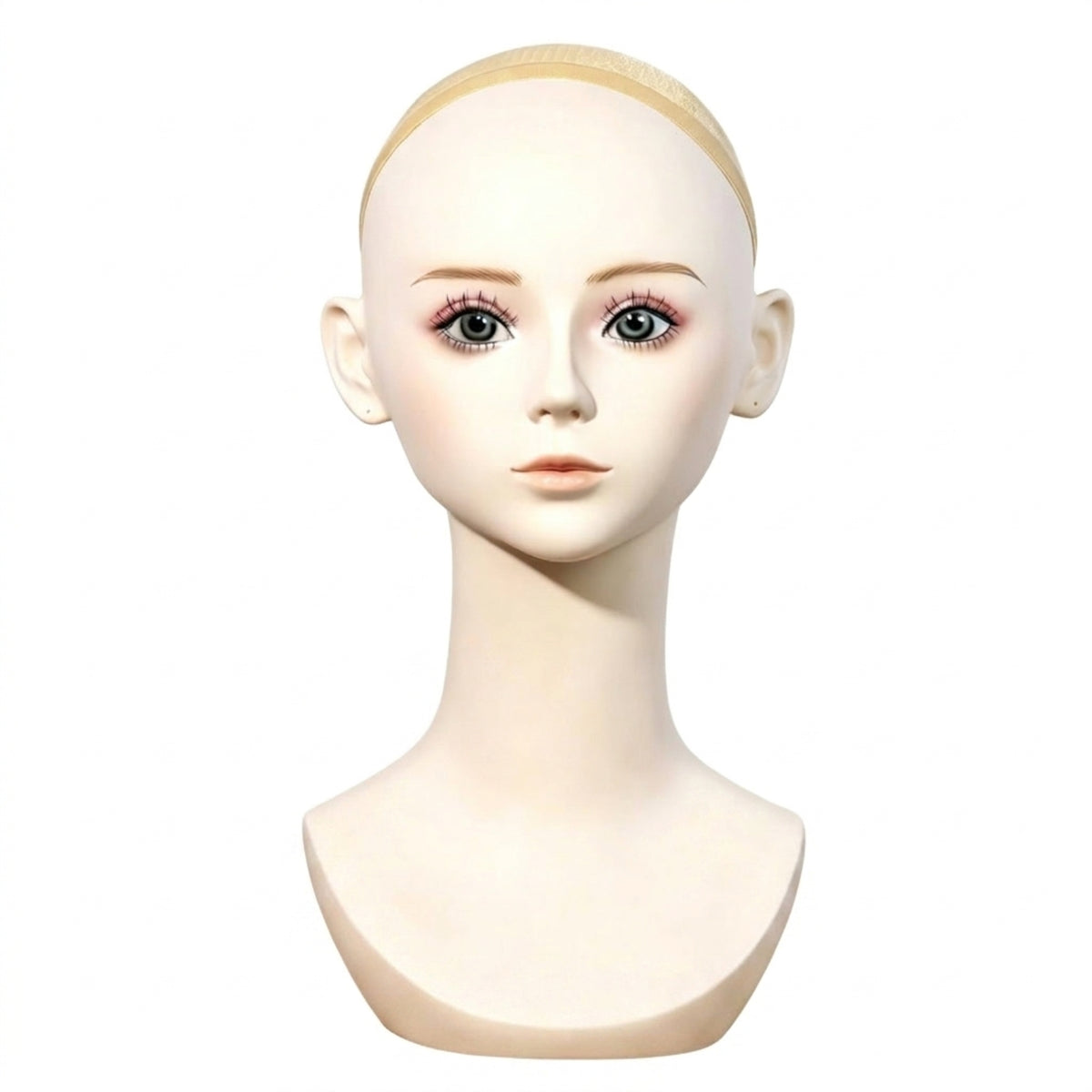 Mannequin Head Stable Display Bust Hairpiece Display Head for Hair Stylists, Cosplayers