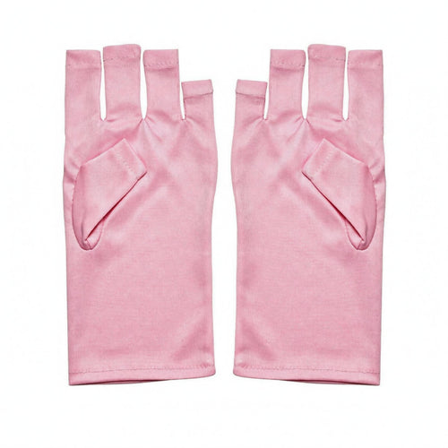 Fingerless Manicure Gloves Stretchy Gel Manicure Glove Machine Washable