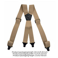4 Clip Suspenders for Both Men and Women Braces Easy to Use for Adults
