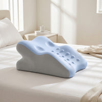 Prone Pillow Triangular Wedge Pillow with Contoured Surface Breathable Support Cushion for Stomach Sleepers, Readers, Bed, Bedroom
