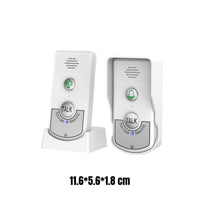 2 Pieces Wireless Voice Communication Device Entry Chime Rechargeable Battery