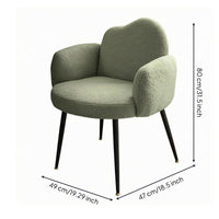 Dressing Chair Padded Seat Household Seating Metal Legs Home Furniture for Desk, Bedroom