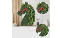 Horse Head Wreath Lightweight Horsehead Decor Faux for Homeowners