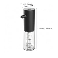 Electric Foam Dispenser Measurement Markings Measuring Foam Dispenser Cylindrical Top Washroom Accessory