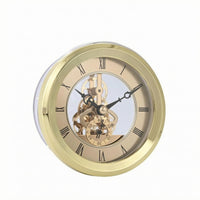Skeleton Timepiece Insert Exposed Gears Timepiece Polished Bezel
