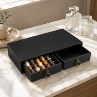 Perfume Organizer Stand Desktop Size Cosmetics Storage Rack Space-Saving Tiered Storage Shelf for Dressing Table
