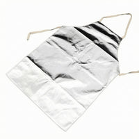 Aluminum Foil Apron Silver Heat-Resistant Apron Shiny
