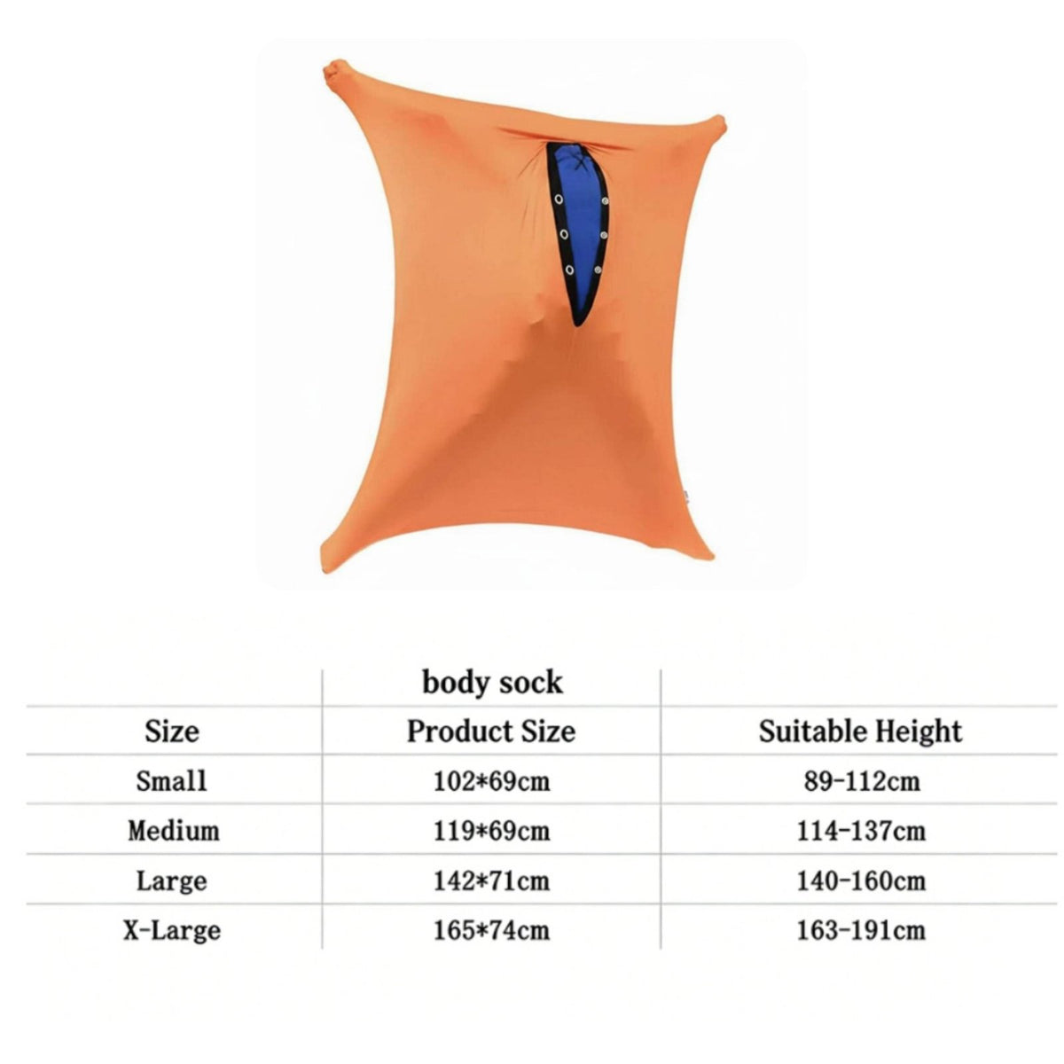 Deep Pressure Stimulation Dynamic Movement Sensory Sox Self-Calming Sensory Body Sock Stress Relief Body Sock Skin-Friendly Material for Children with Autism, School