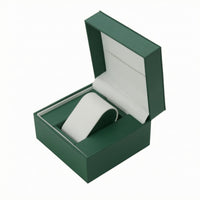 Hinged-Lid Watch Box Hinged Lid Timepiece Holder Gift Packaging