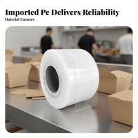 PE Stretch Film Roll Leak-Resistant Self-Adhering Wrapping Film Stretch Wrap Roll High Clearness Clear Cling Wrap Tear-Resistant
