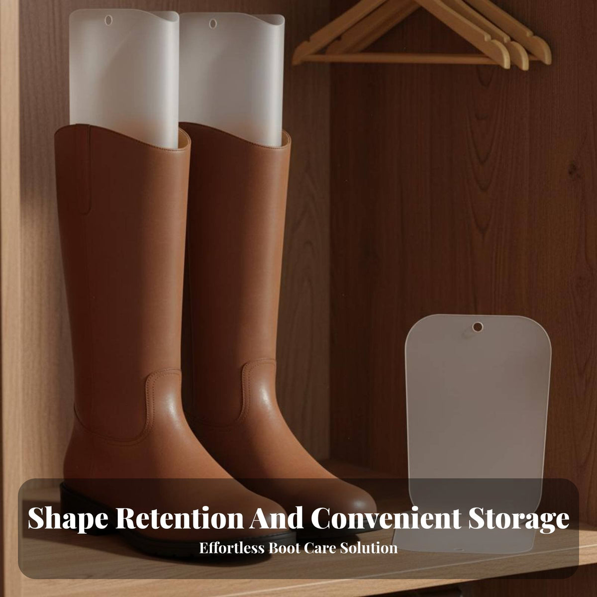 Prevents Creases & Sagging Tall Boot Support Insert Reusable Boot Shaper Form Insert Lightweight for Women, Wardrobe Organization