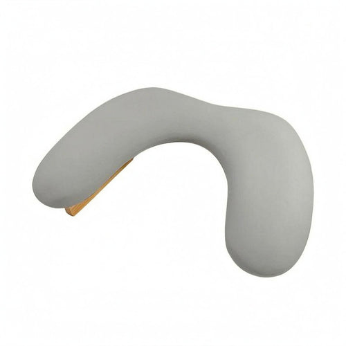 Folding Nail Art Hand Pillow Support Structure Wood and Leather Hand Pillow Space Saving Beauty Accessory