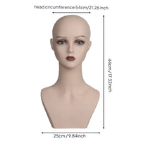 Hairpiece Display Head PVC Female Mannequin Head Eyelashes for Salon